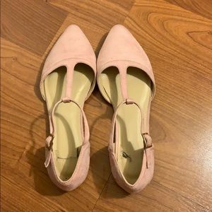 Pink Pointed Toe Flats